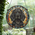 Cocker Spaniel Black Stained Glass Effect Suncatcher